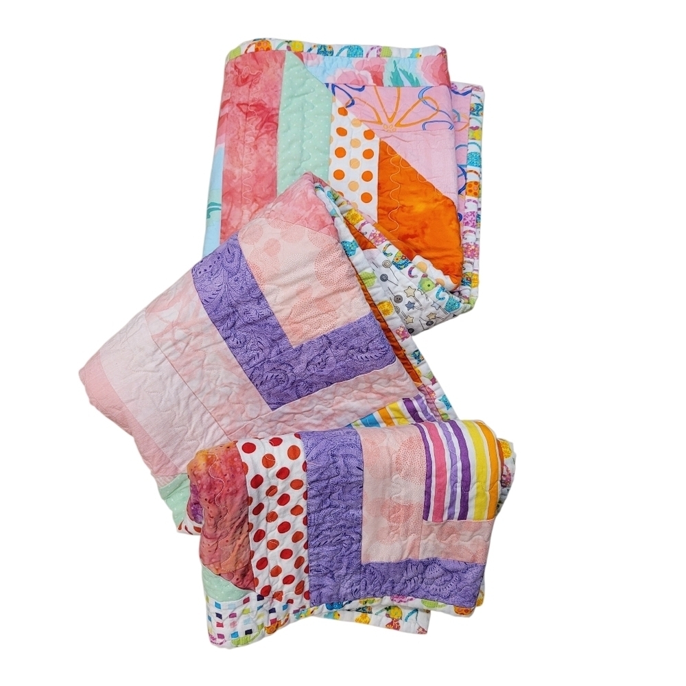 Handmade Modern Boy McFall's Quick Quilt Pattern Heirloom - 40 x 41